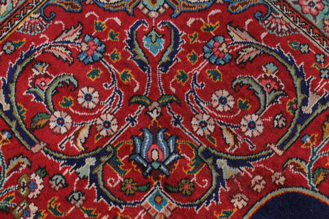Tabriz Red Hand Knotted 98 X 128  Area Rug 100-27989 Image 13