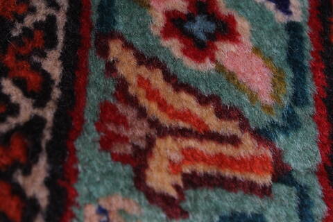 Tabriz Red Hand Knotted 98 X 128  Area Rug 100-27989 Image 2