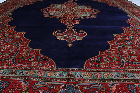 Tabriz Red Hand Knotted 98 X 128  Area Rug 100-27989 Image 7