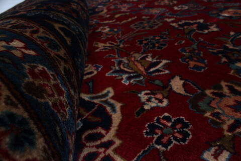 Kashmar Red Hand Knotted 99 X 131  Area Rug 100-27991 Image 12