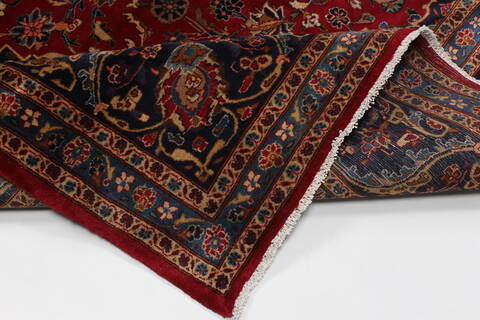 Kashmar Red Hand Knotted 99 X 131  Area Rug 100-27991 Image 1