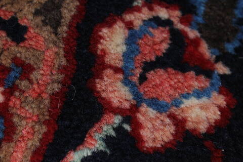 Hamedan Red Hand Knotted 107 X 136  Area Rug 100-27993 Image 11