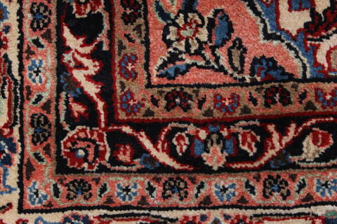 Hamedan Red Hand Knotted 107 X 136  Area Rug 100-27993 Image 9