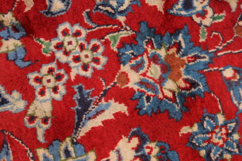 Isfahan Red Hand Knotted 101 X 136  Area Rug 100-27996 Image 10