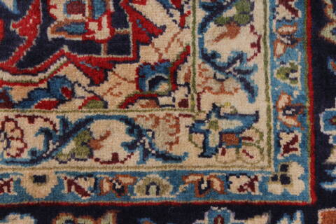 Isfahan Red Hand Knotted 101 X 136  Area Rug 100-27996 Image 12