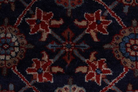 Varamin Blue Hand Knotted 82 X 109  Area Rug 100-28011 Image 10