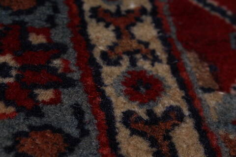 Varamin Blue Hand Knotted 82 X 109  Area Rug 100-28011 Image 1