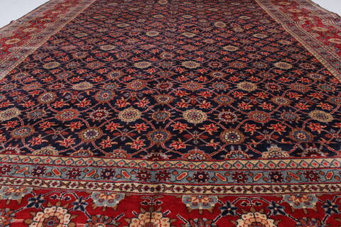Varamin Blue Hand Knotted 82 X 109  Area Rug 100-28011 Image 5