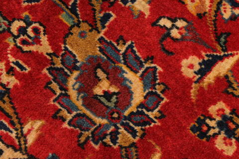 Kashan Red Hand Knotted 96 X 129  Area Rug 100-28015 Image 10