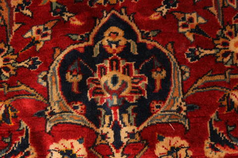 Kashan Red Hand Knotted 96 X 129  Area Rug 100-28015 Image 12