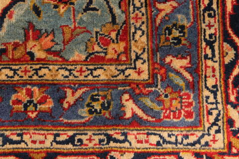 Kashan Red Hand Knotted 96 X 129  Area Rug 100-28015 Image 13
