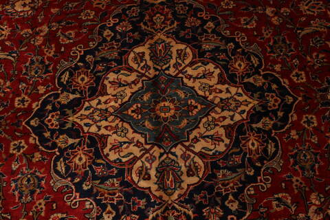 Kashan Red Hand Knotted 96 X 129  Area Rug 100-28015 Image 7
