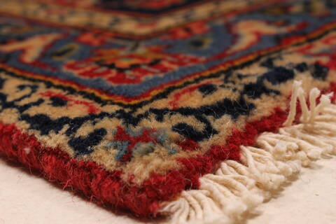 Kashan Red Hand Knotted 96 X 129  Area Rug 100-28015 Image 9