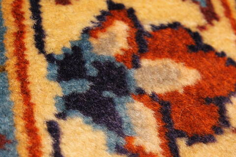 Isfahan Red Hand Knotted 98 X 139  Area Rug 100-28016 Image 1