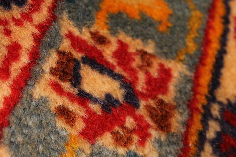Kashan Blue Hand Knotted 97 X 143  Area Rug 100-28017 Image 3
