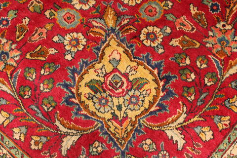Tabriz Blue Hand Knotted 100 X 128  Area Rug 100-28019 Image 10
