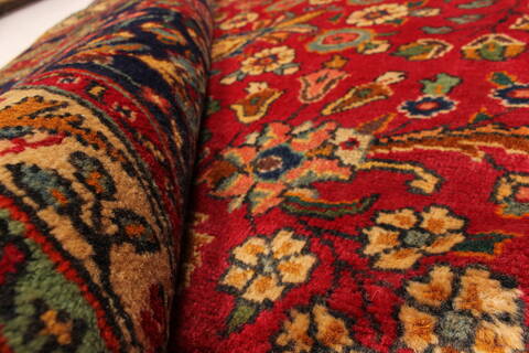 Tabriz Blue Hand Knotted 100 X 128  Area Rug 100-28019 Image 1
