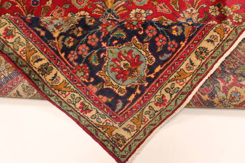 Tabriz Blue Hand Knotted 100 X 128  Area Rug 100-28019 Image 2