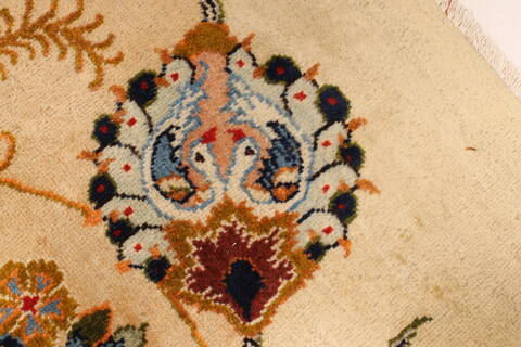 Kerman Blue Hand Knotted 112 X 156  Area Rug 100-28021 Image 13