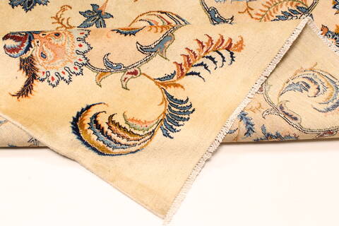 Kerman Blue Hand Knotted 112 X 156  Area Rug 100-28021 Image 4