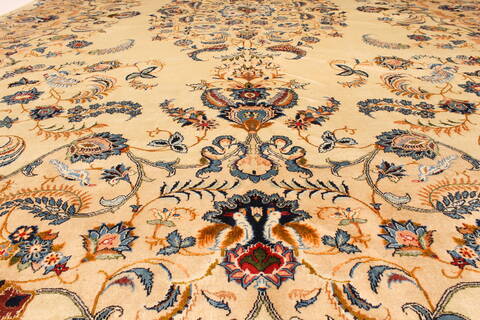 Kerman Blue Hand Knotted 112 X 156  Area Rug 100-28021 Image 6