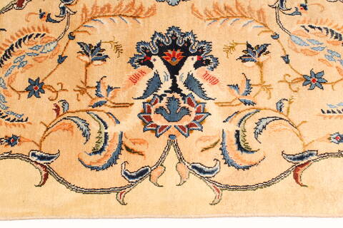 Kerman Blue Hand Knotted 112 X 156  Area Rug 100-28021 Image 7