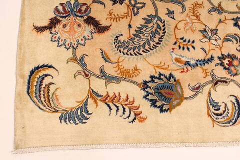Kerman Blue Hand Knotted 112 X 156  Area Rug 100-28021 Image 9
