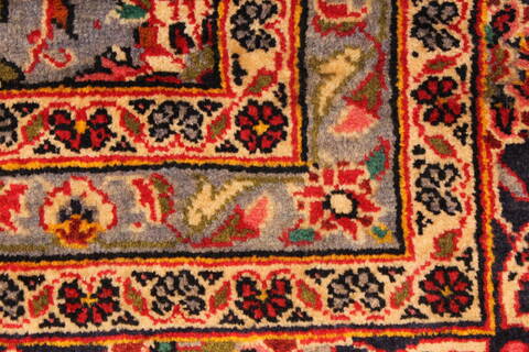Kashan Red Hand Knotted 94 X 132  Area Rug 100-28022 Image 11