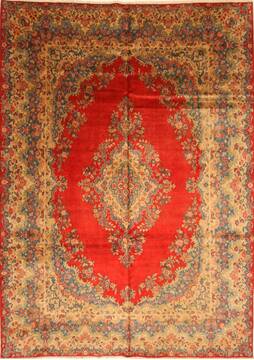 Hamedan Red Hand Knotted 8'9" X 12'2"  Area Rug 100-28025