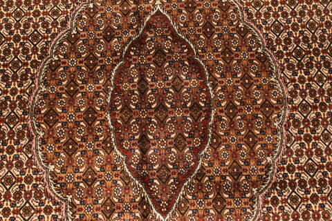 Mahi Beige Hand Knotted 98 X 131  Area Rug 100-28027 Image 8