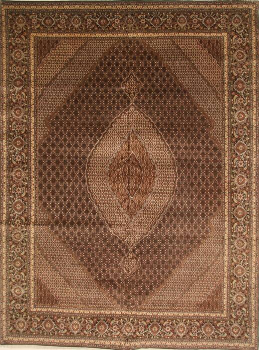 Mahi Beige Hand Knotted 98 X 131  Area Rug 100-28027 Image 0