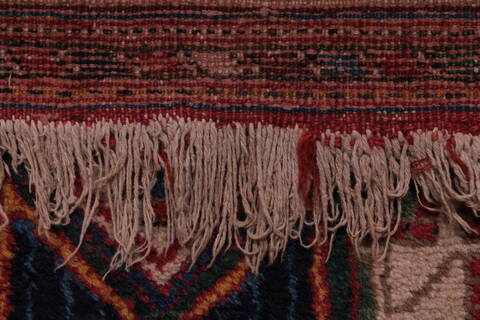 Afshar Red Hand Knotted 50 X 66  Area Rug 400-28032 Image 6