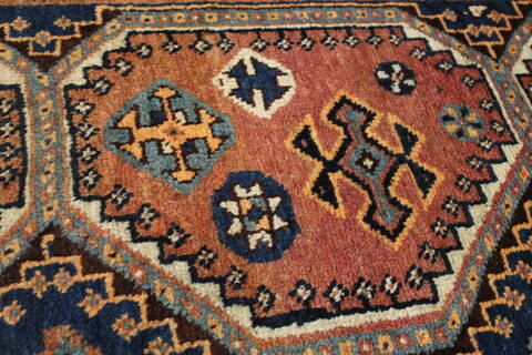 Shiraz Brown Hand Knotted 310 X 69  Area Rug 400-28038 Image 8
