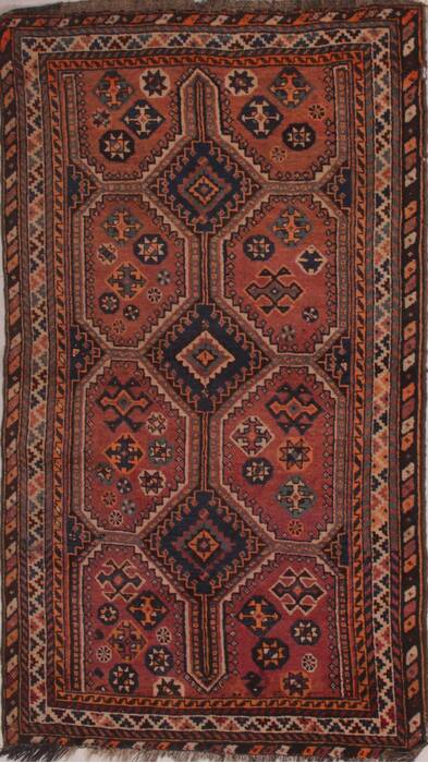 Shiraz Brown Hand Knotted 310 X 69  Area Rug 400-28038 Image 0