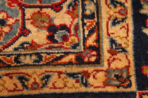 Kashan Red Hand Knotted 96 X 134  Area Rug 100-28039 Image 1