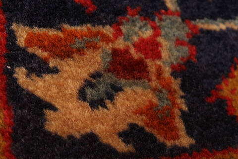 Kashan Red Hand Knotted 96 X 134  Area Rug 100-28039 Image 2
