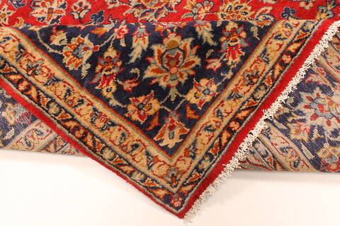Kashan Red Hand Knotted 96 X 134  Area Rug 100-28039 Image 6