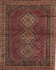 Afshar Purple Hand Knotted 510 X 71  Area Rug 400-28043 Thumb 0