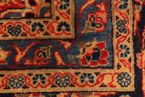 Kashmar Red Hand Knotted 96 X 131  Area Rug 100-28044 Image 11