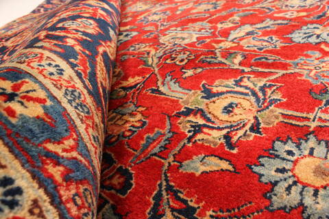 Kashmar Red Hand Knotted 96 X 131  Area Rug 100-28044 Image 2