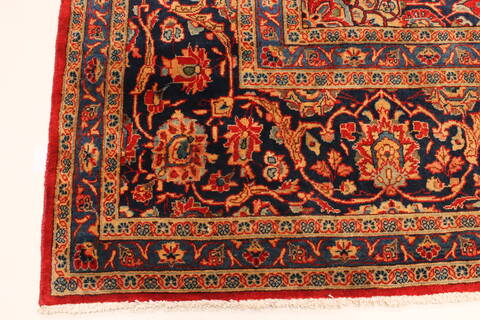Kashmar Red Hand Knotted 96 X 131  Area Rug 100-28044 Image 8