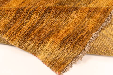 Gabbeh Yellow Hand Knotted 48 X 79  Area Rug 100-28053 Image 2