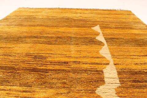 Gabbeh Yellow Hand Knotted 48 X 79  Area Rug 100-28053 Image 4