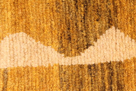 Gabbeh Yellow Hand Knotted 48 X 79  Area Rug 100-28053 Image 6