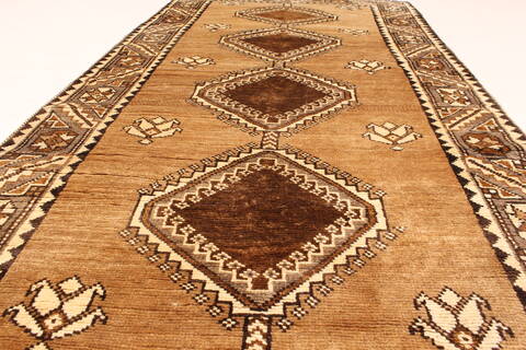 Ghoochan Beige Hand Knotted 39 X 71  Area Rug 100-28059 Image 1