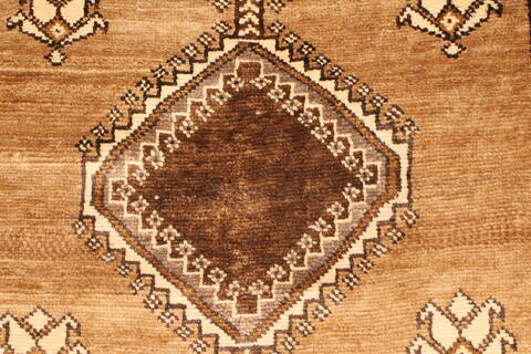 Ghoochan Beige Hand Knotted 39 X 71  Area Rug 100-28059 Image 4