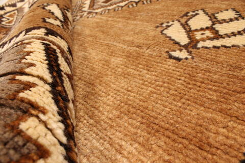 Ghoochan Beige Hand Knotted 39 X 71  Area Rug 100-28059 Image 9