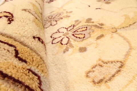 Kashmar Beige Hand Knotted 37 X 50  Area Rug 100-28061 Image 2
