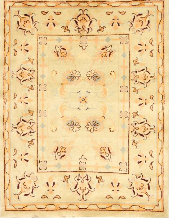 Kashmar Beige Hand Knotted 37 X 48  Area Rug 100-28063 Image 0