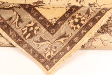 Kashmar Beige Square Hand Knotted 38 X 46  Area Rug 100-28071 Image 3